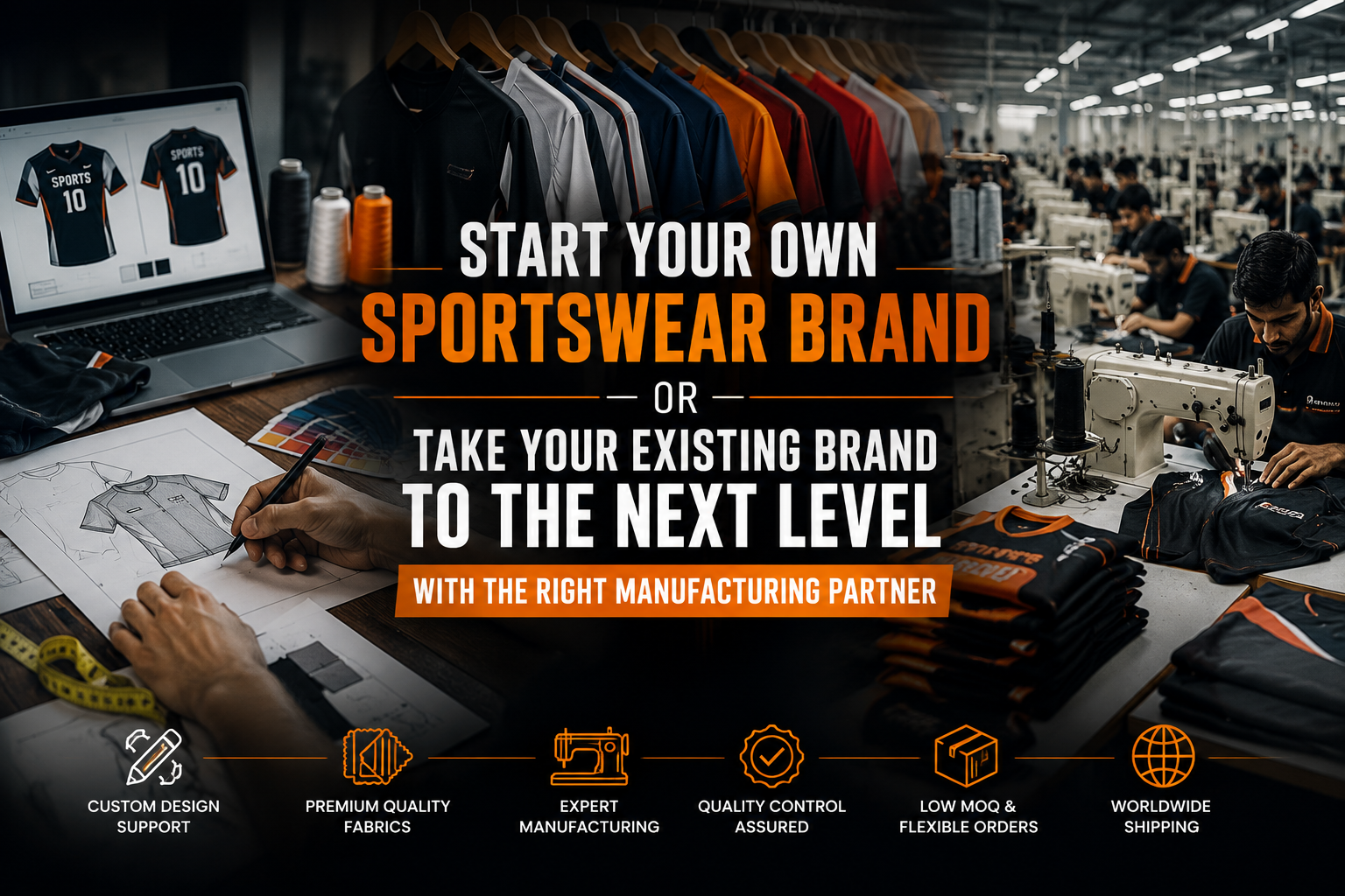 Start Your Own Sportswear Brand — Or Take Your Existing Brand to the Next Level, With the Right Manufacturing Partner