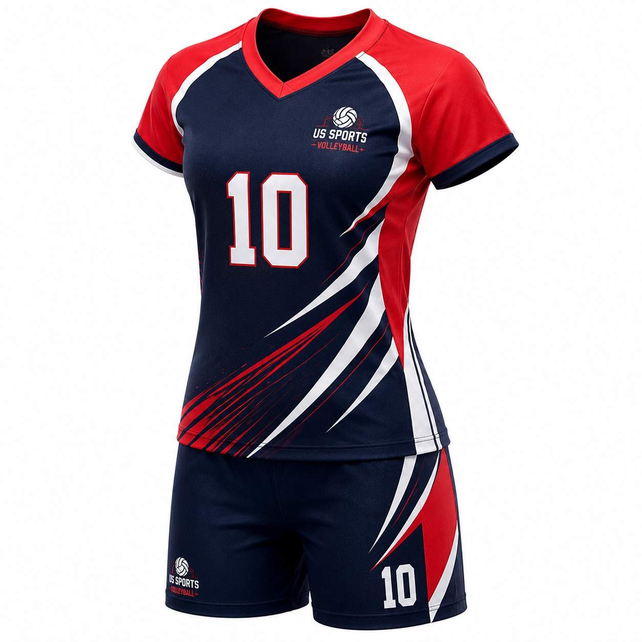 Custom Volleyball Team Kits — Jersey & Shorts Sets
