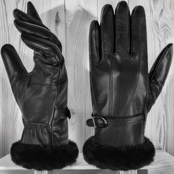 Arctic Shield Thermal Leather Gloves – Premium Winter Protection with Luxury Leather Comfort