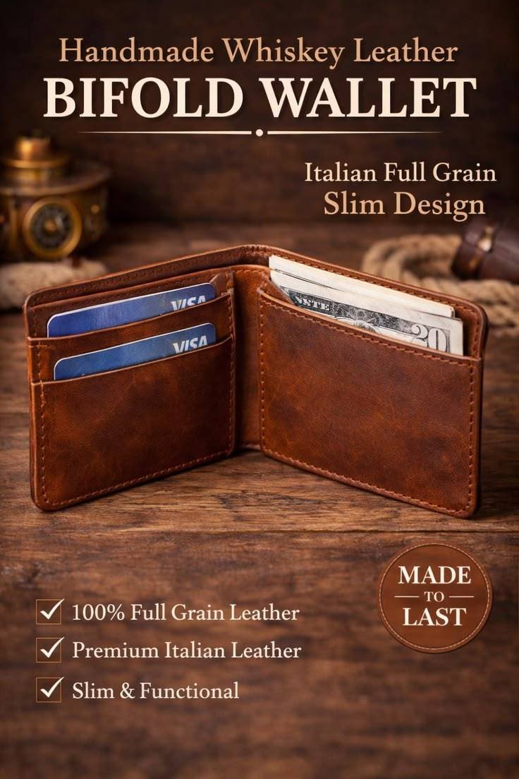 Legacy Vault Bifold Wallet – Timeless Leather Craftsmanship for Everyday Luxury