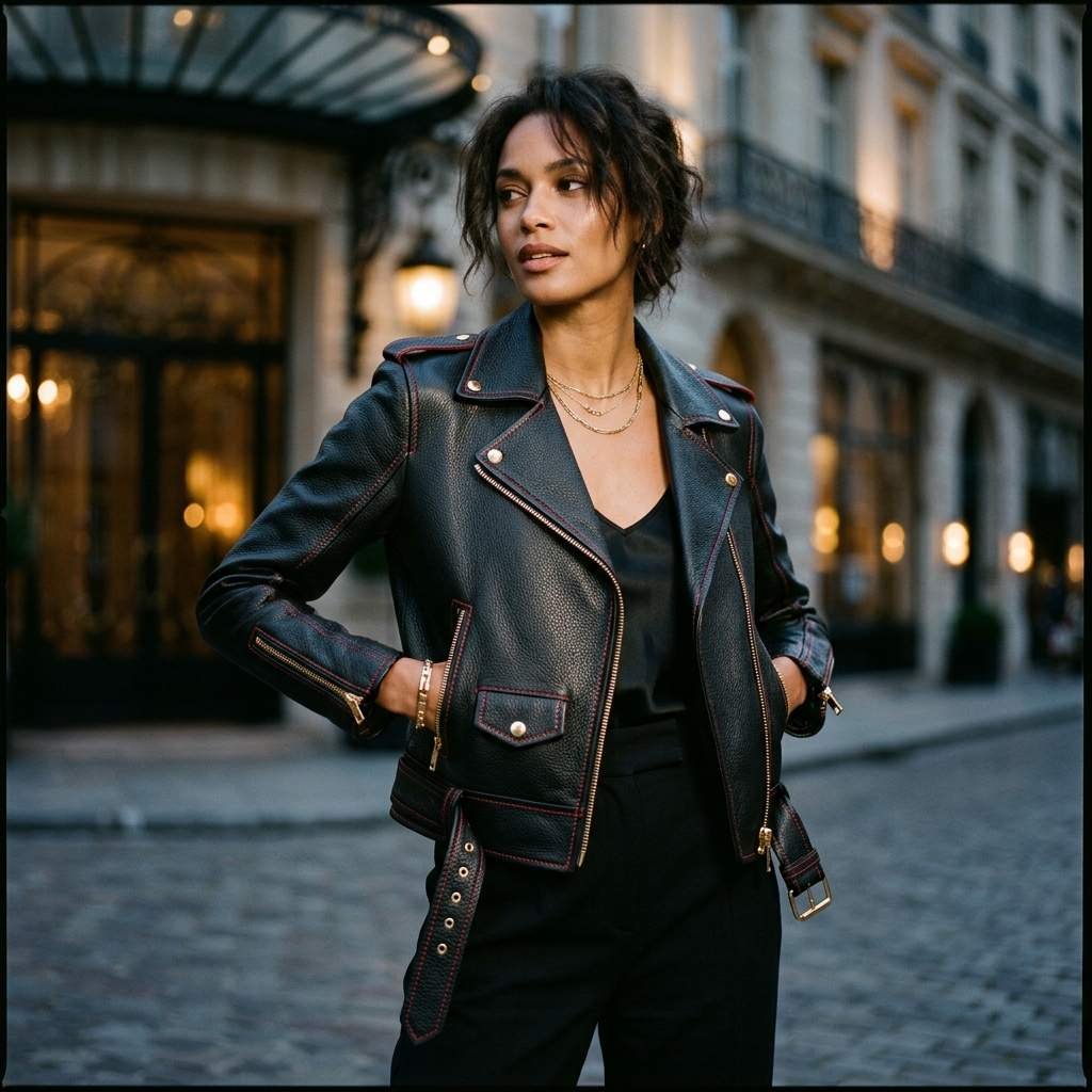 Heritage Luxury Full-Grain Leather Jacket