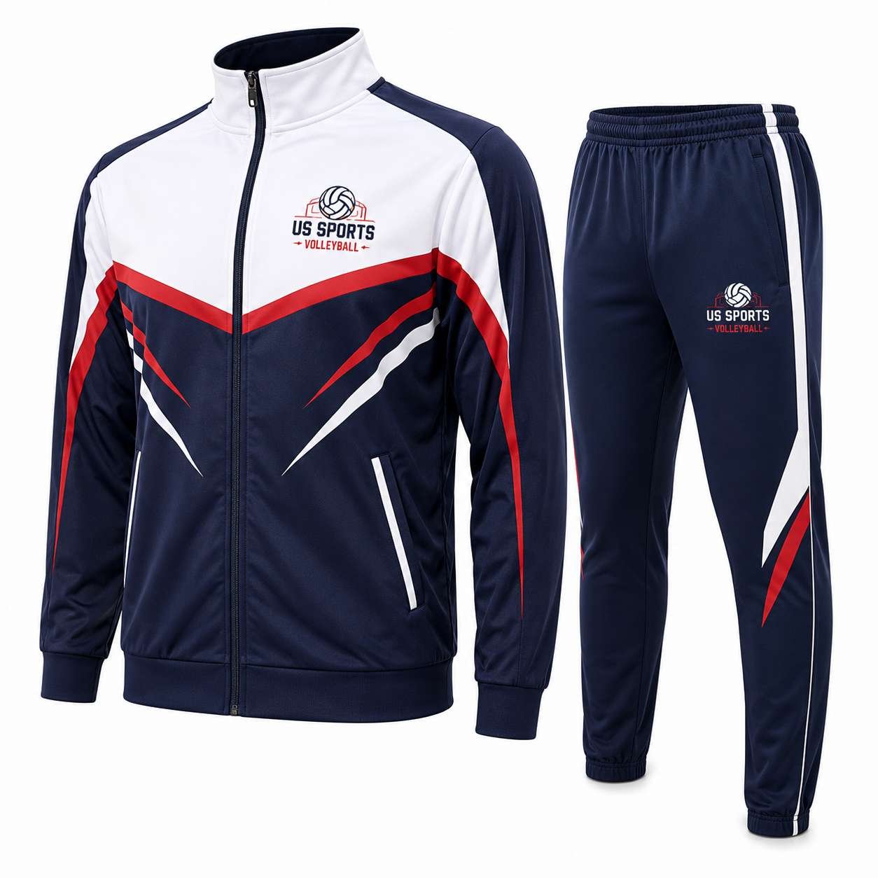 Volleyball Warm-Up Jackets & Tracksuits — Custom Team Manufacturing
