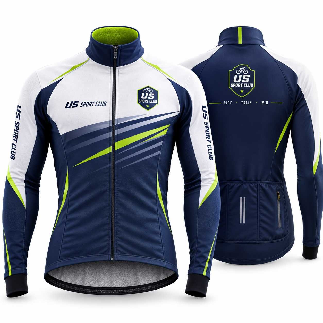 Custom Thermal Cycling Jackets — Winter Team Kit