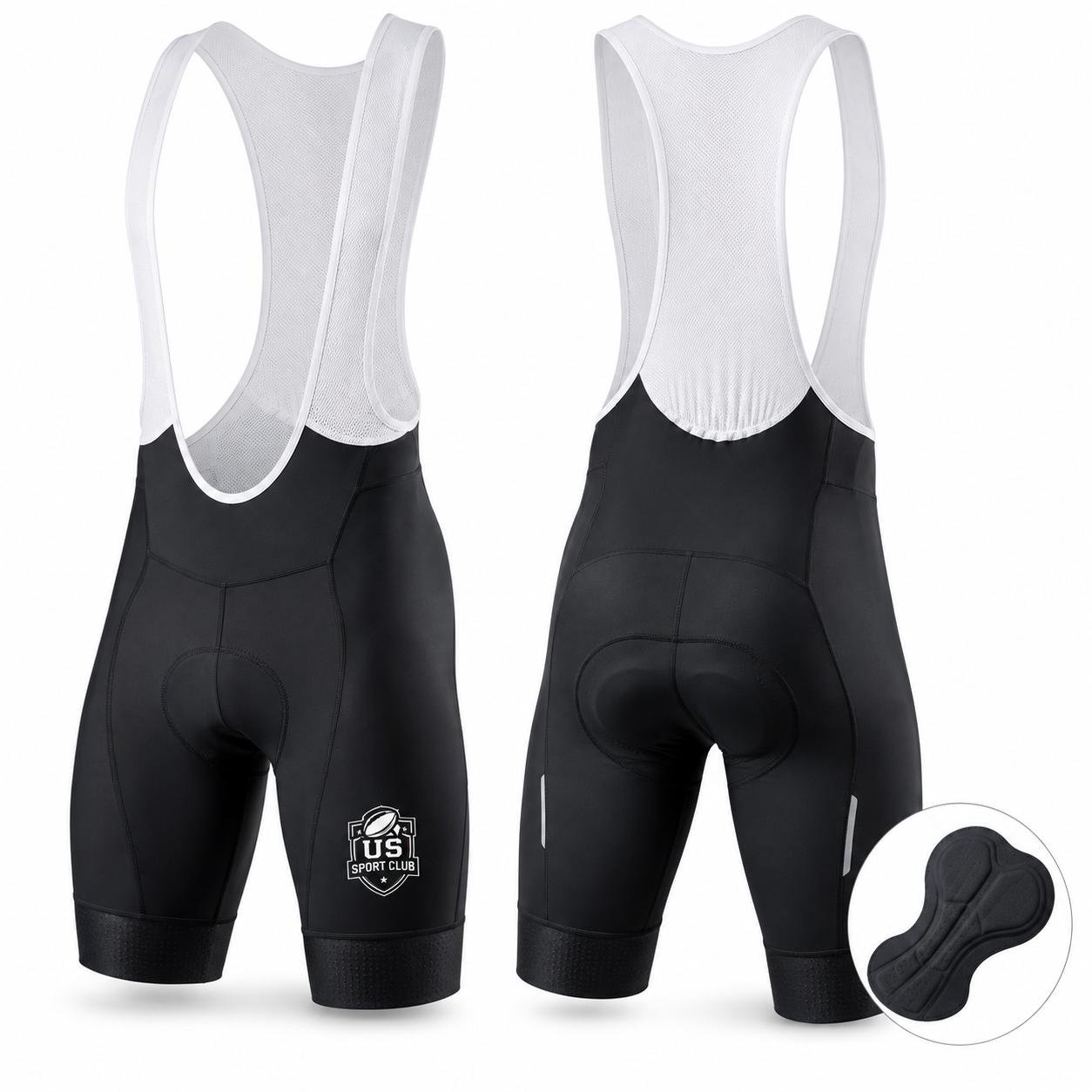 Custom Cycling Bib Shorts — Race Fit with Chamois
