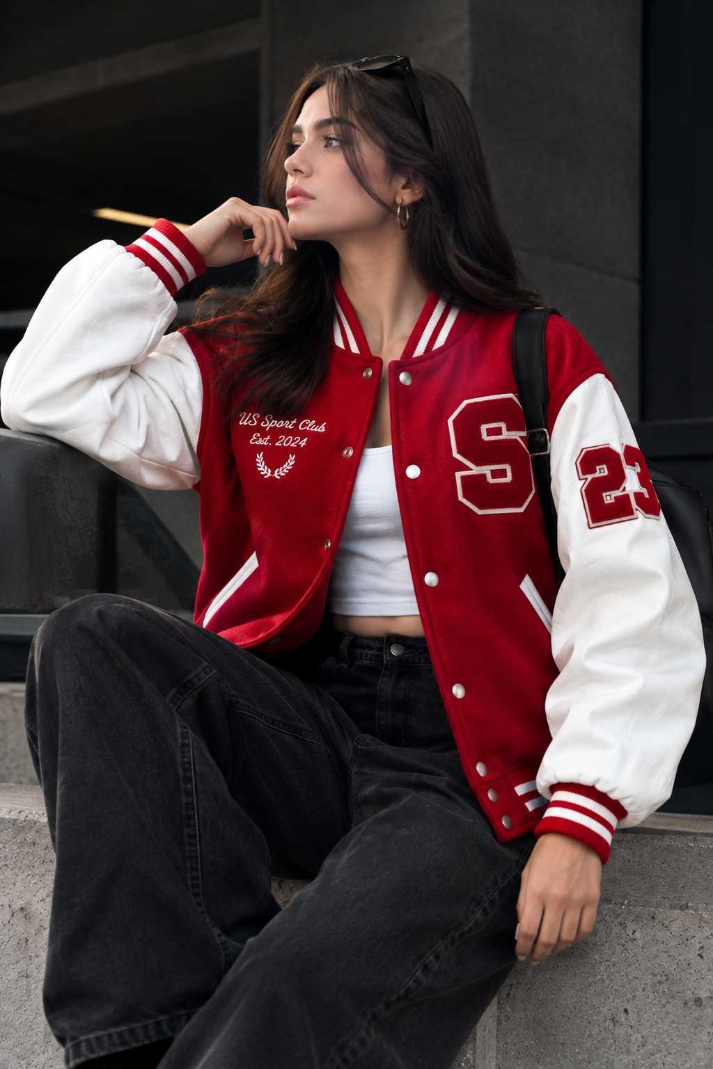 Red Varsity Jacket Men's | Custom Varsity Jacket Manufacturer