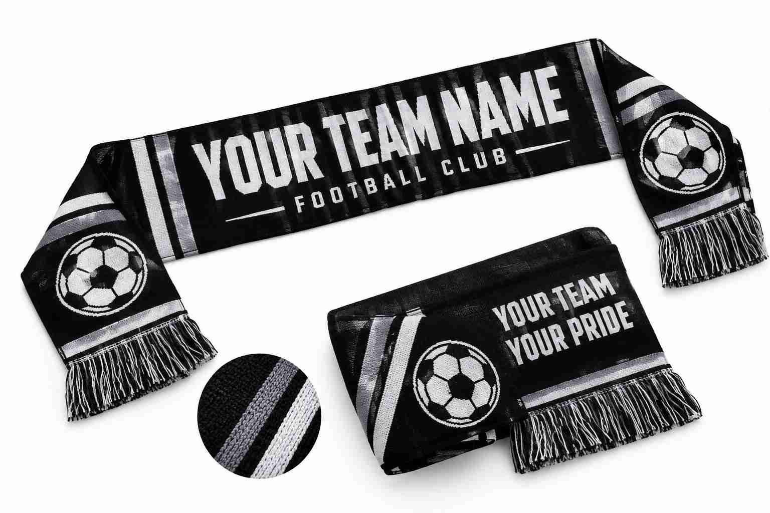 Custom Soccer Scarves Manufacturer & Supplier | Personalized Football Team Scarves