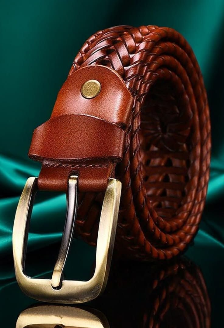 Heritage Weave Braided Leather Belt – Handcrafted Style with a Modern Edge