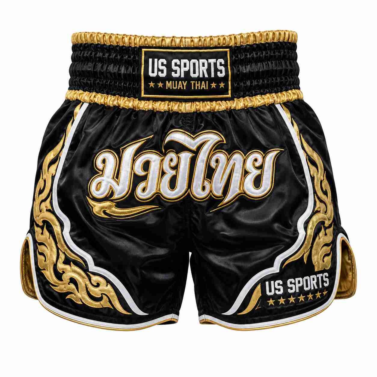 Custom Muay Thai Shorts — Traditional Satin Fight Shorts